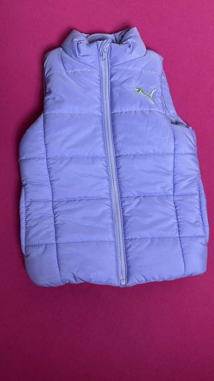 Lavender Quilted Zip‑Front Logo Outerwear Size XXS (3‑4)